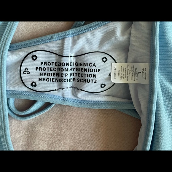 🛑SOLD🛑Women's Criss Cross Back Bikini Ribbed Swimsuit - Picture 3 of 9